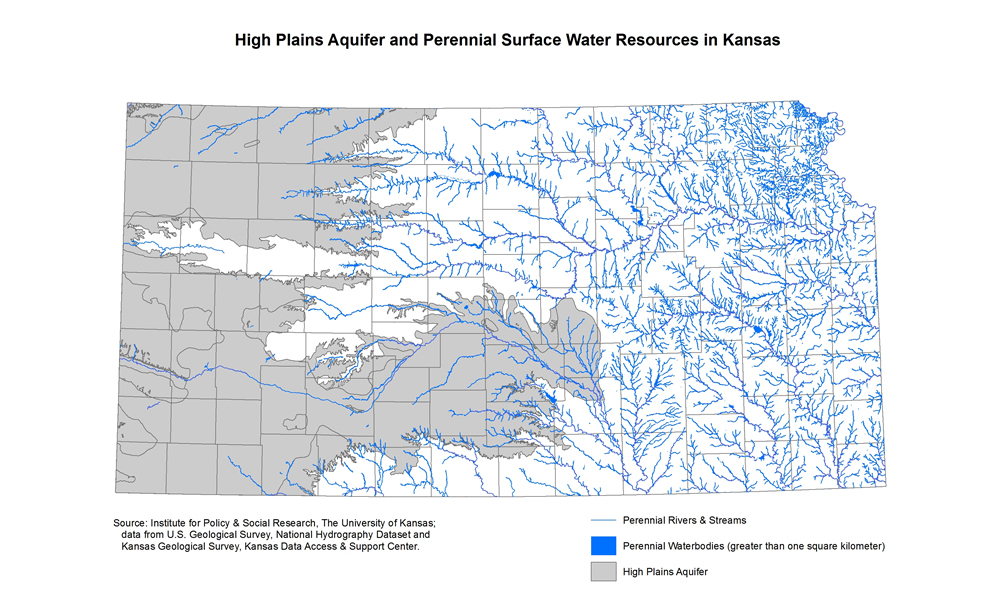Map of Water Resources in Kansas